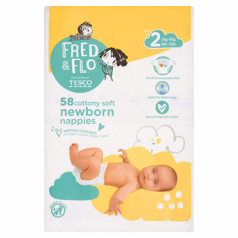 Scutece FredFlo Newborn Mărimea 2