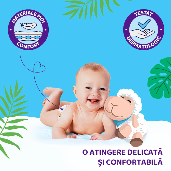 Scutece Pufies Fashion&Nature, Marimea 4, 9-14 kg, 84 buc, Giant Pack - imagine 2