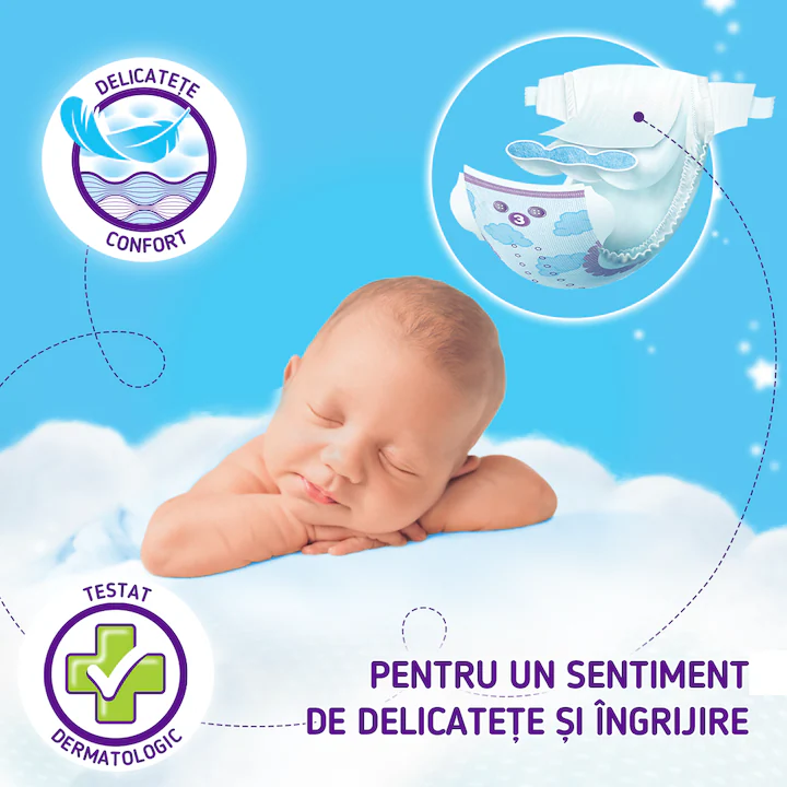 Scutece Pufies Sensitive, Marimea 3, 6-10 kg, 100 buc, Giant Pack - imagine 4
