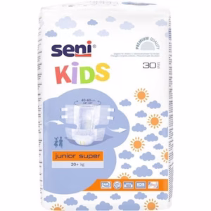 Scutece Seni Kids Junior SUPER Premium pentru incontinenta, 20-40 kg, 30 bucati