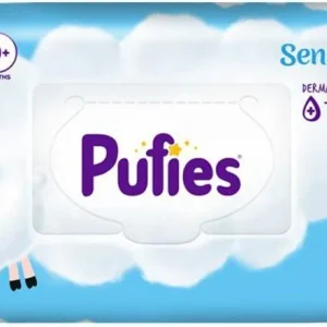 Servetele umede pentru bebelusi Sensitive, 64 bucati, Pufies
