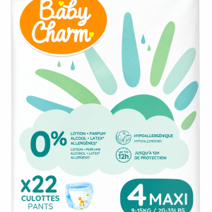 Scutece tip chiloțel Baby Charm Pants Maxi Mărimea 4, 9–15 kg, 22 buc